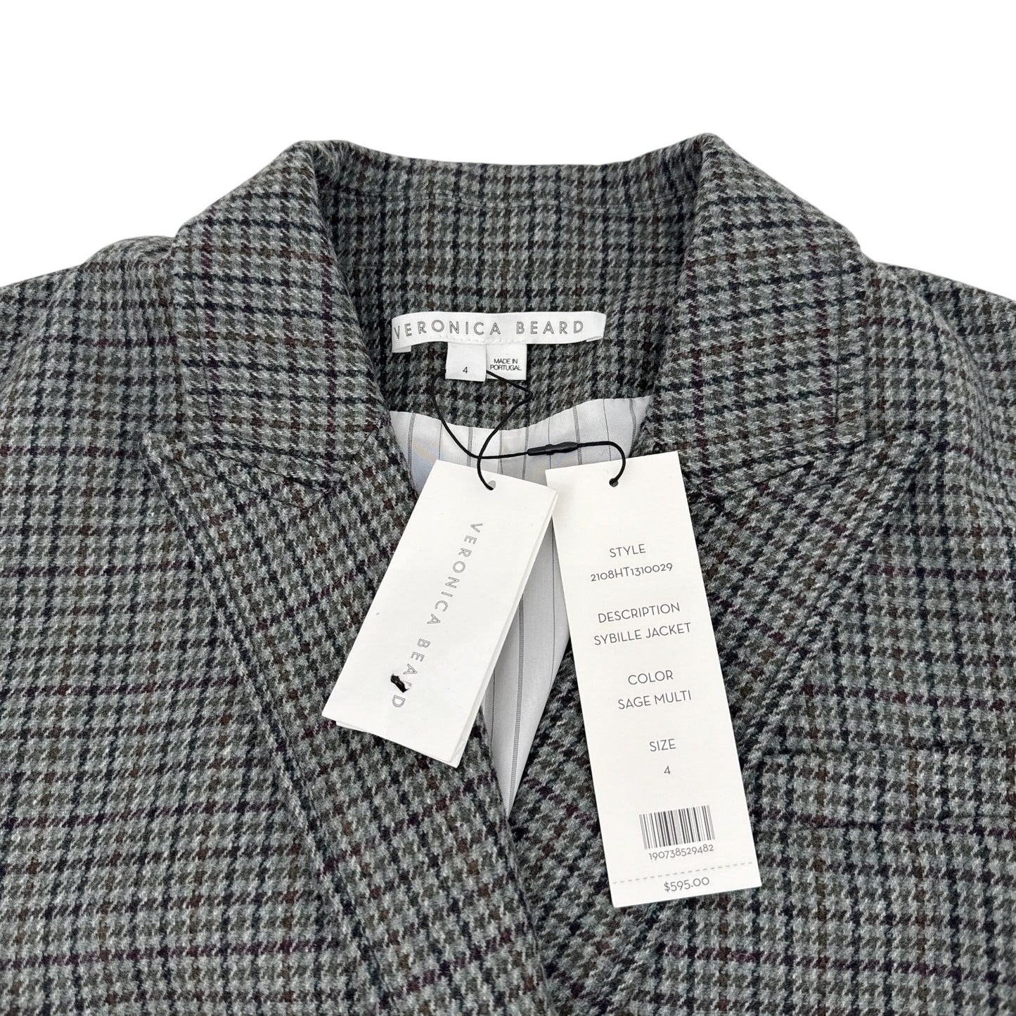 VERONICA BEARD Sybille Jacket in Sage Multi 4|S