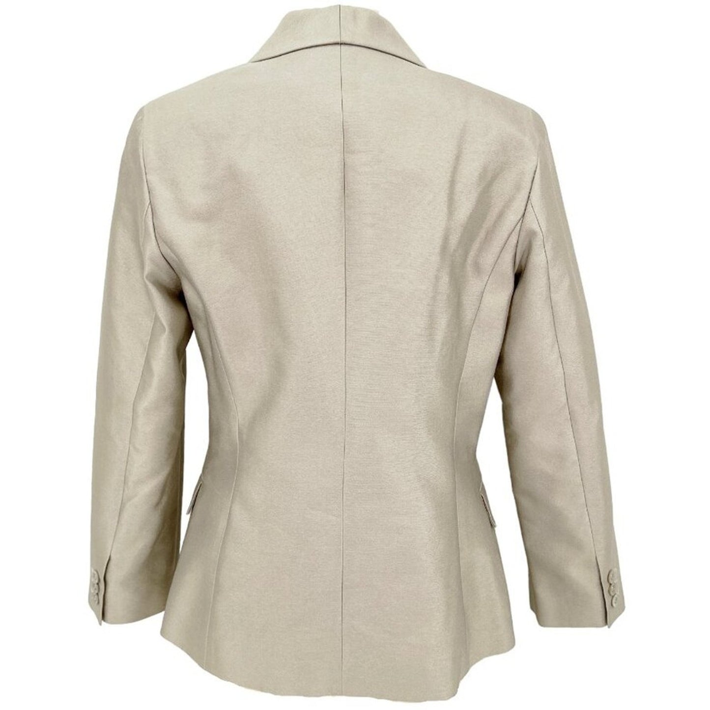 CAROLINA HERRERA Wool Silk Blend Shawl Lapel Jacket Blazer 10|L