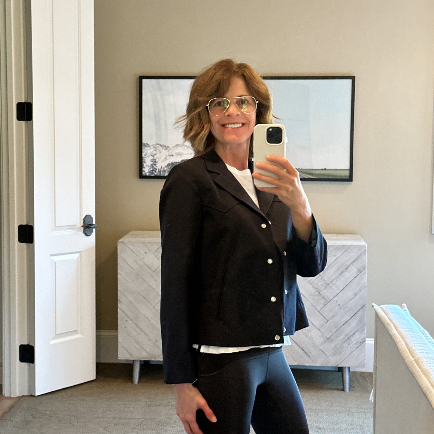 The GREAT. The Western Suiting Jacket. in Navy 1 | S