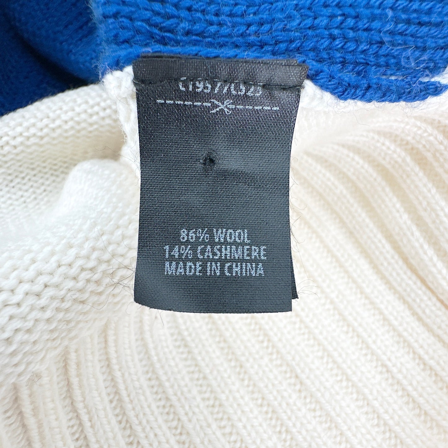 ST. JOHN Colorblock Cashmere Blend Cardigan M