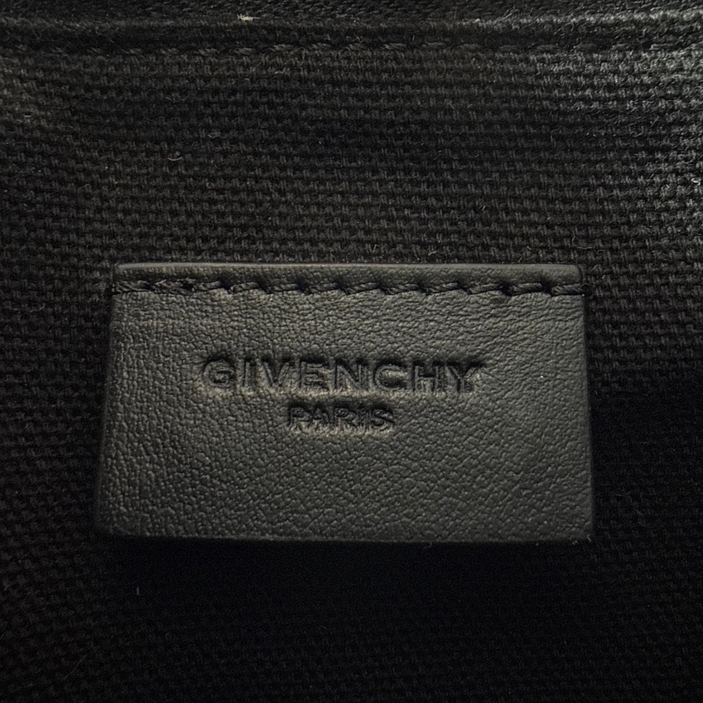 GIVENCHY Mini Pandora Cube Leather Pouch Bag with Crossbody Webbing Strap