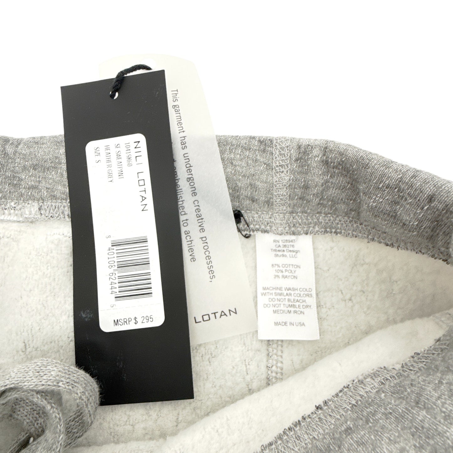 NILI LOTAN SF Sweatpant in Heather Grey S