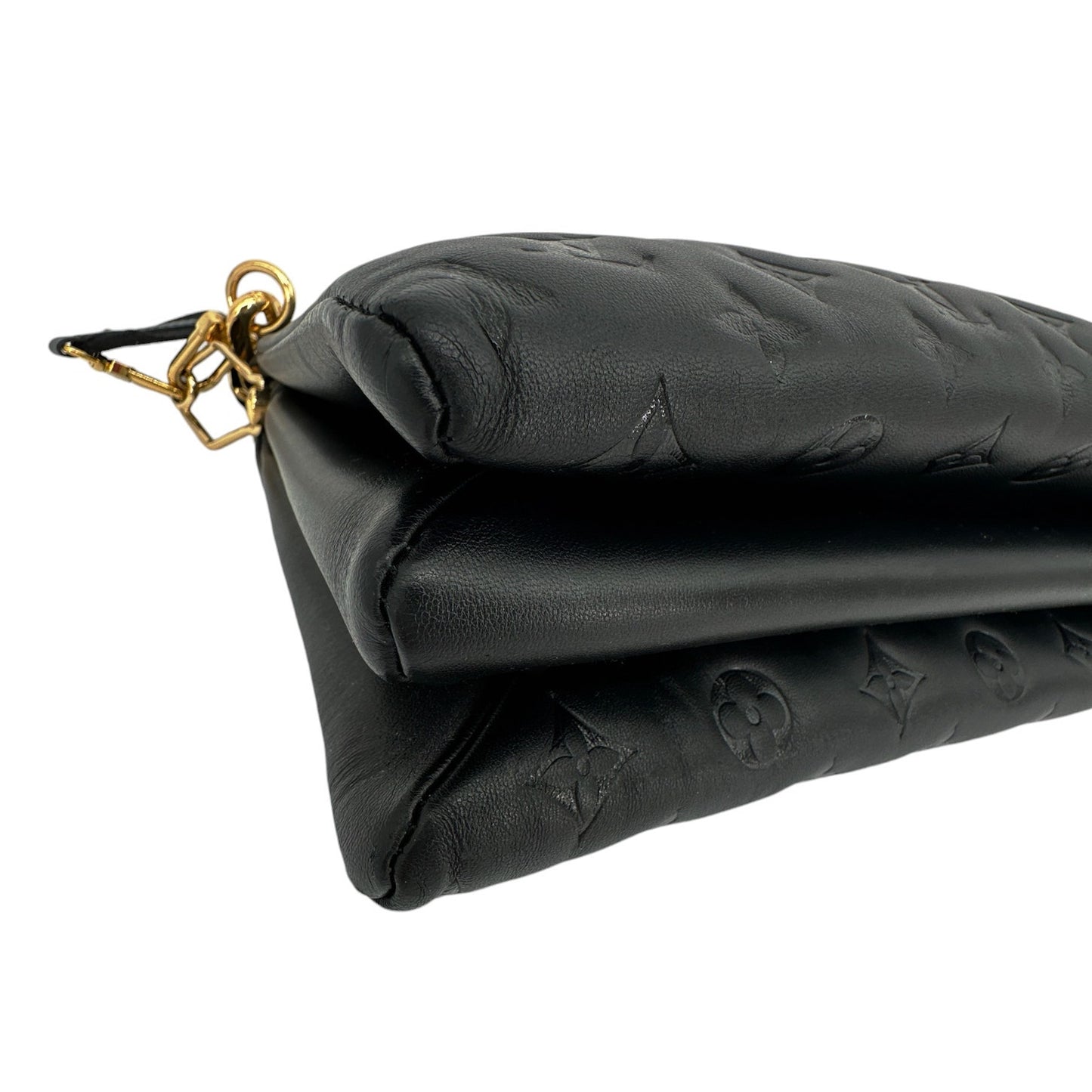 LOUIS VUITTON Lambskin Embossed Monogram Coussin MM