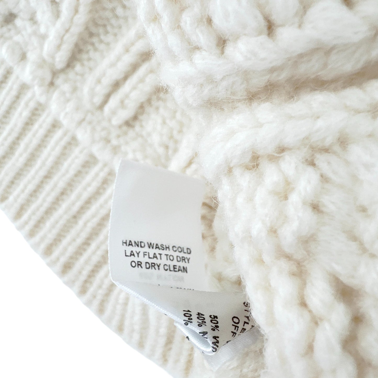 FRAME Cable Knit Wool Blend Sweater XS
