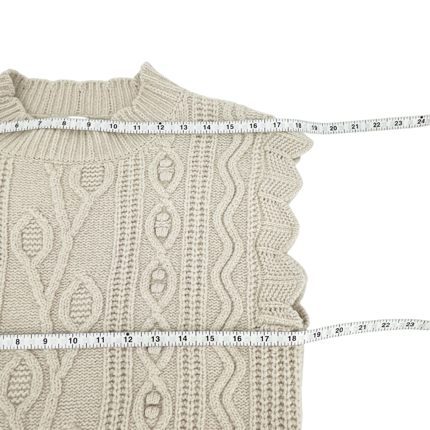 SANDRO Moise Cable Knit Vest XS