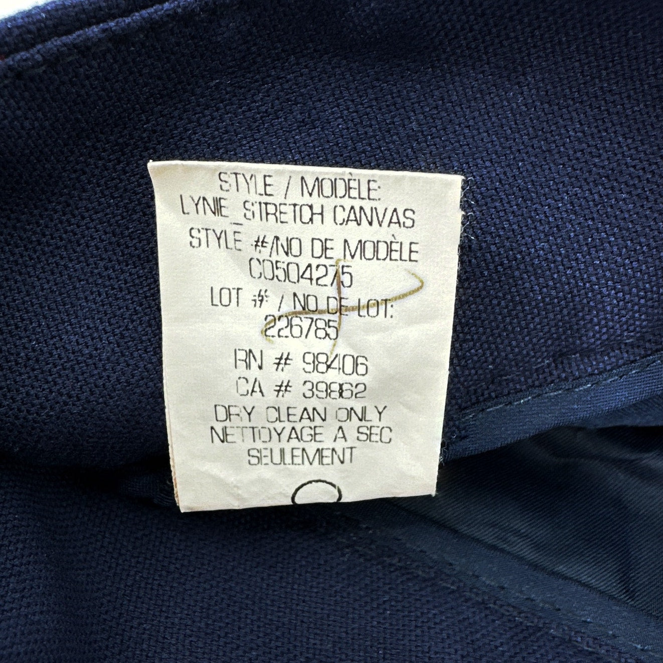 THEORY Lynie Stretch Canvas Short Navy 00