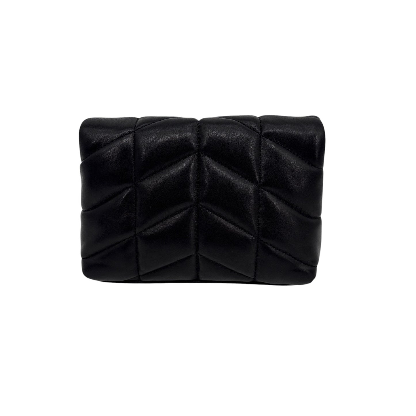 SAINT LAURENT Loulou Mini in Lambskin Puffer Pouch Clutch