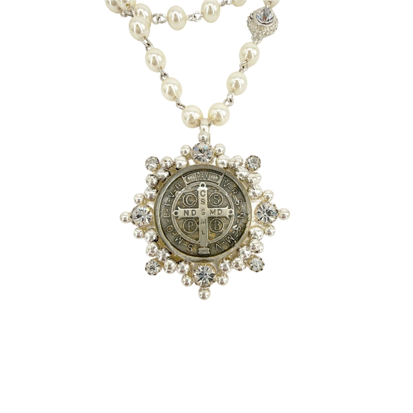 VIRGINS SAINTS & ANGELS VSA Magdalena Pearl Cream Cloister San Benito Medallion