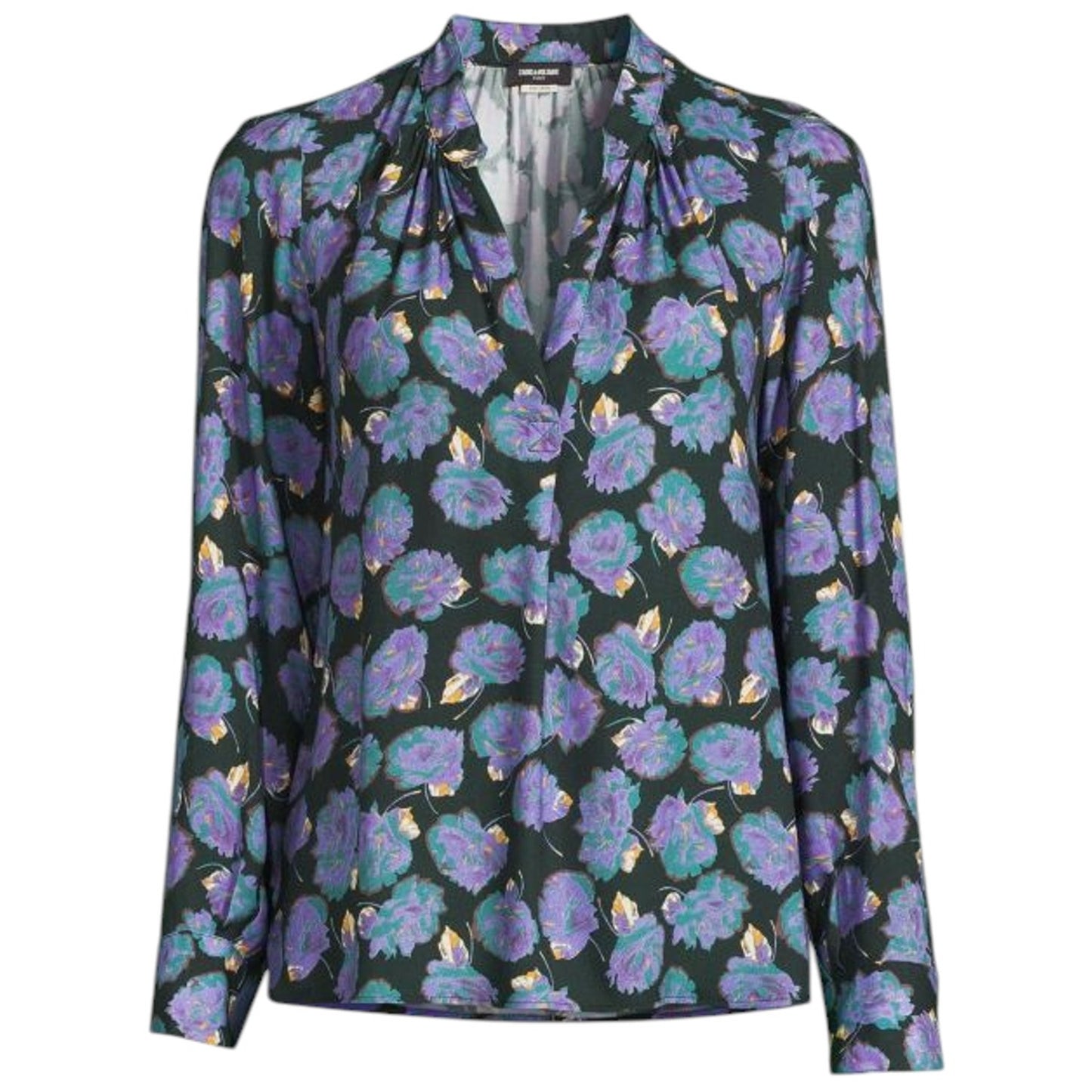 ZADIG & VOLTAIRE Tink Roses Top in Lavender XS