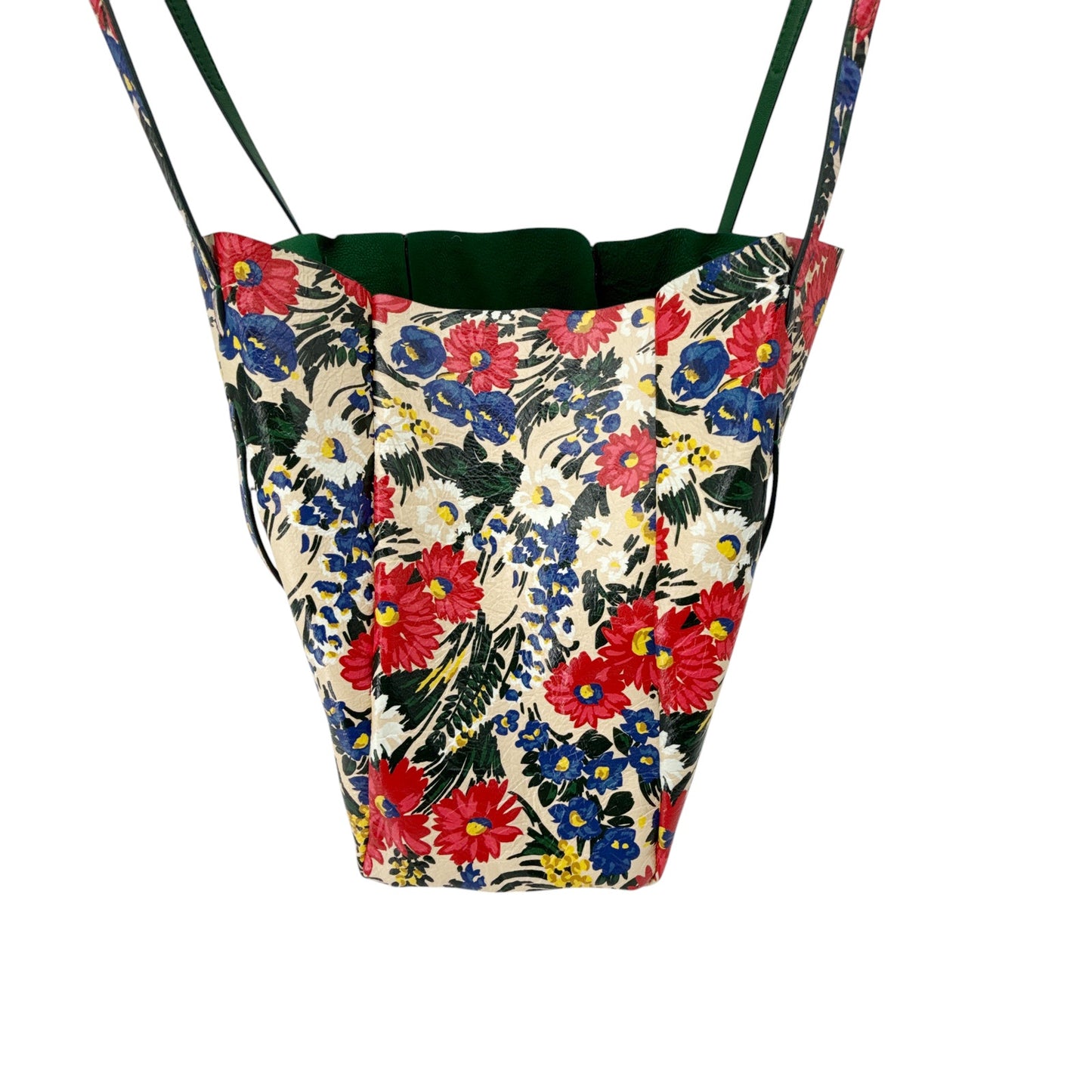 BALENCIAGA Everyday Floral Leather Tote Bag