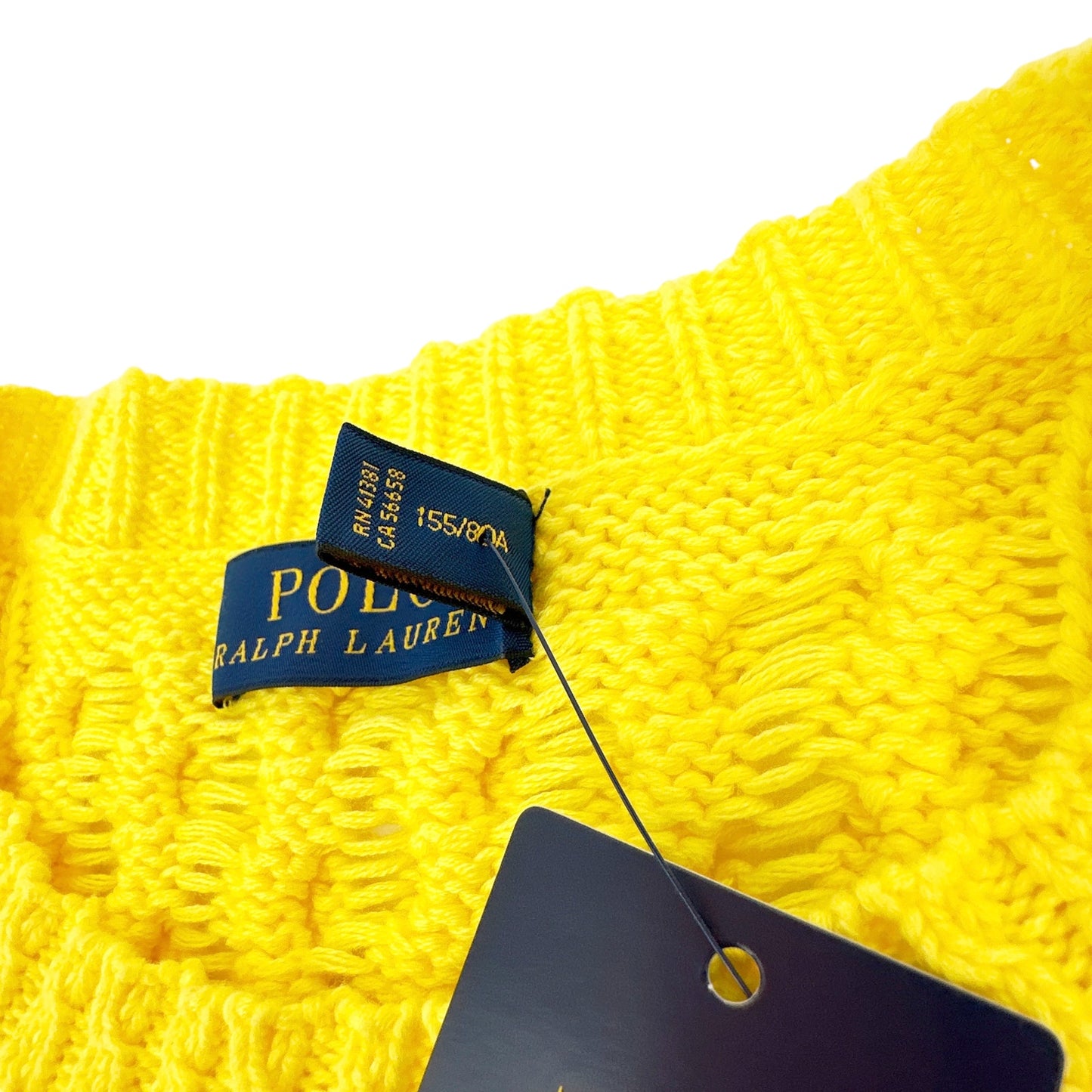 RALPH LAUREN Cable-Knit Cotton Jumper XS