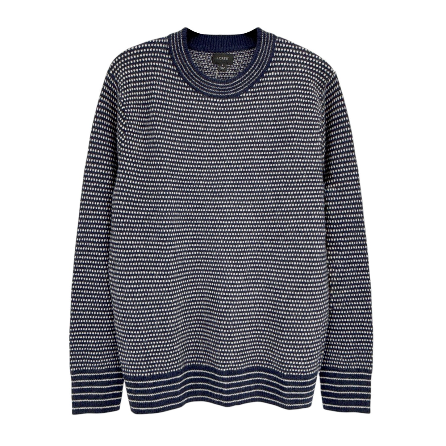 J.CREW Rugged Merino Wool Bird's-eye Sweater S