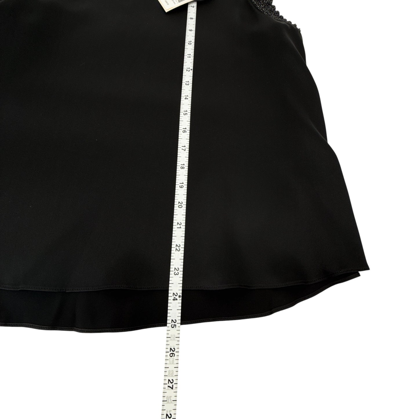 CINQ a SEPT Lurex Lenore Top in Black & Silver M