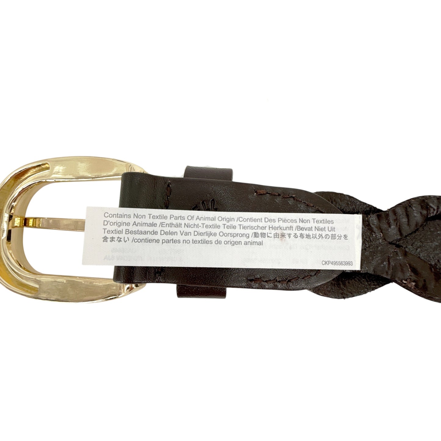 MADEWELL Braided Belt in Dark Carob XXS-S