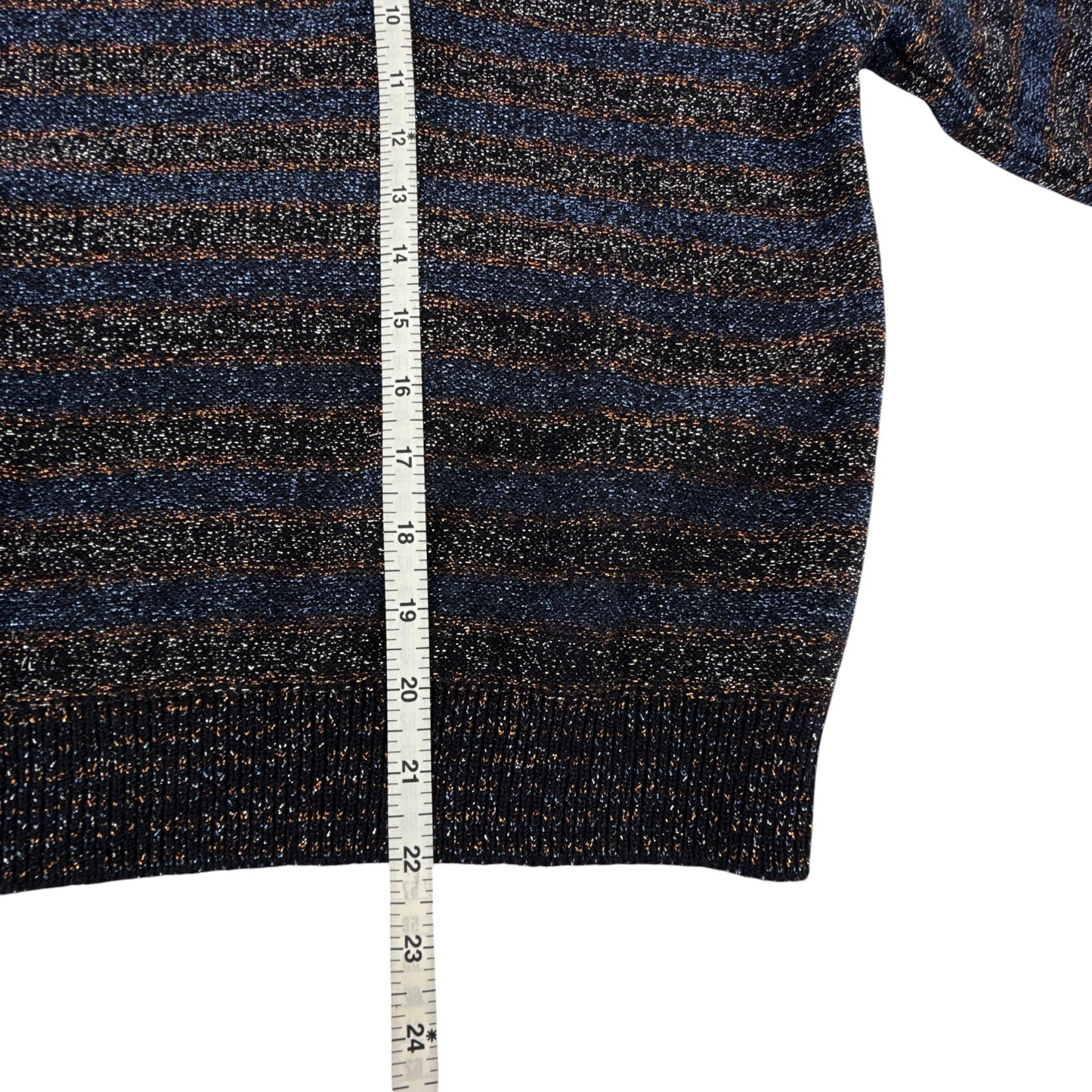 CHLOE Lurex Polo Sweater M