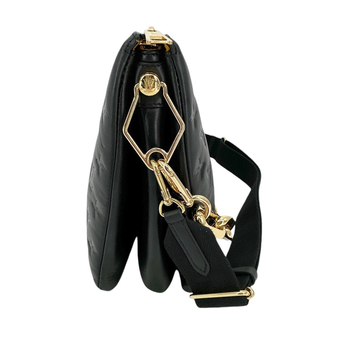 LOUIS VUITTON Lambskin Embossed Monogram Coussin MM