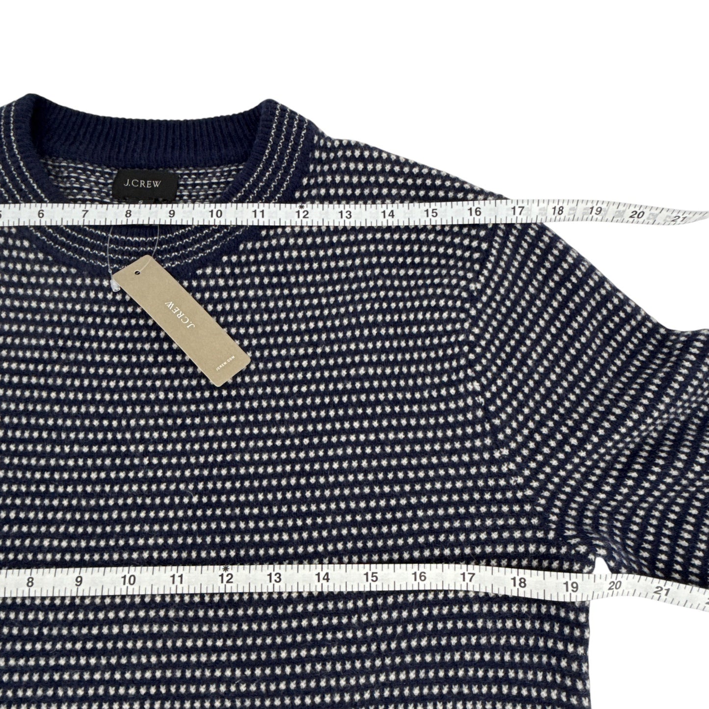 J.CREW Rugged Merino Wool Bird's-eye Sweater S