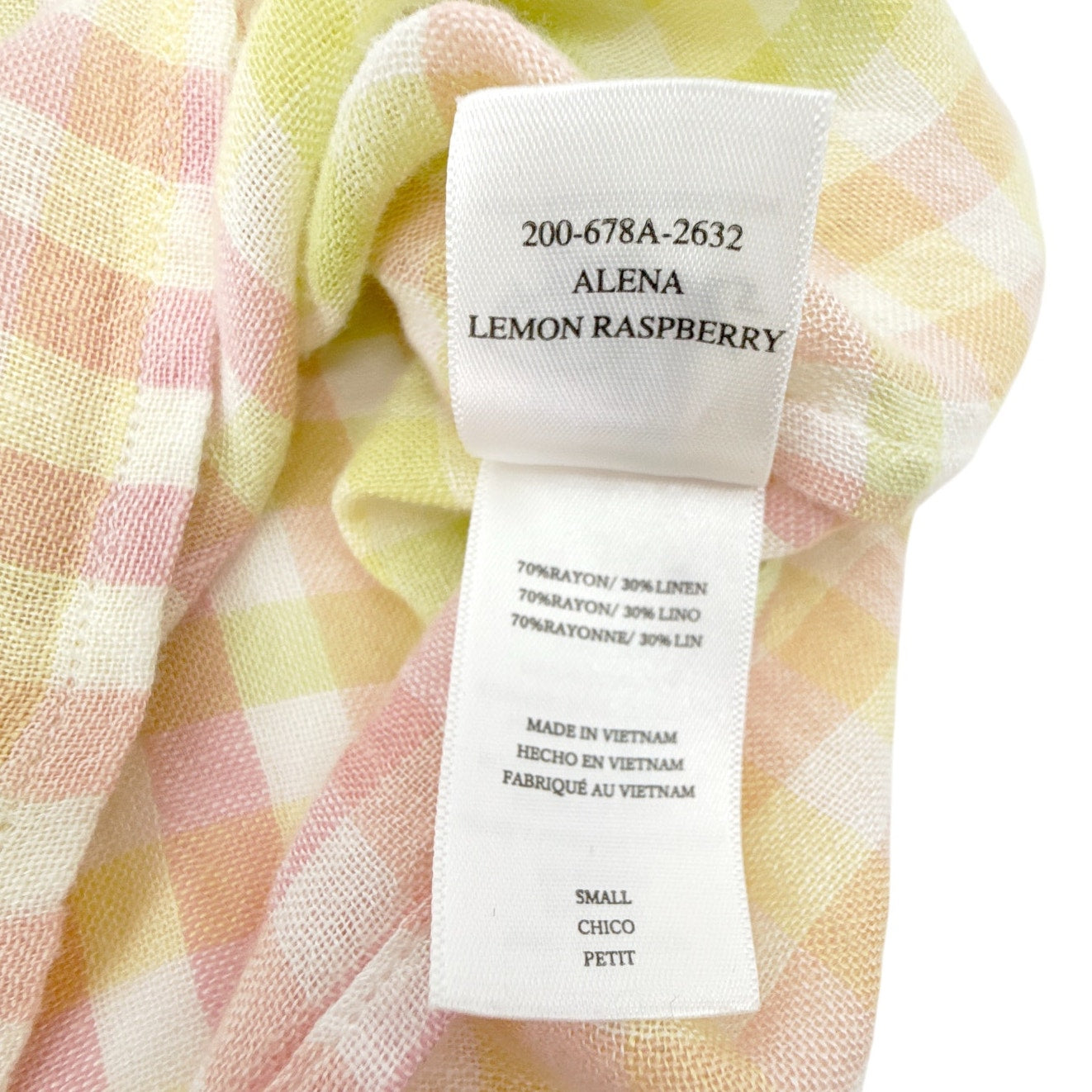 RAILS Alena SS Button Down in Lemon Raspberry S