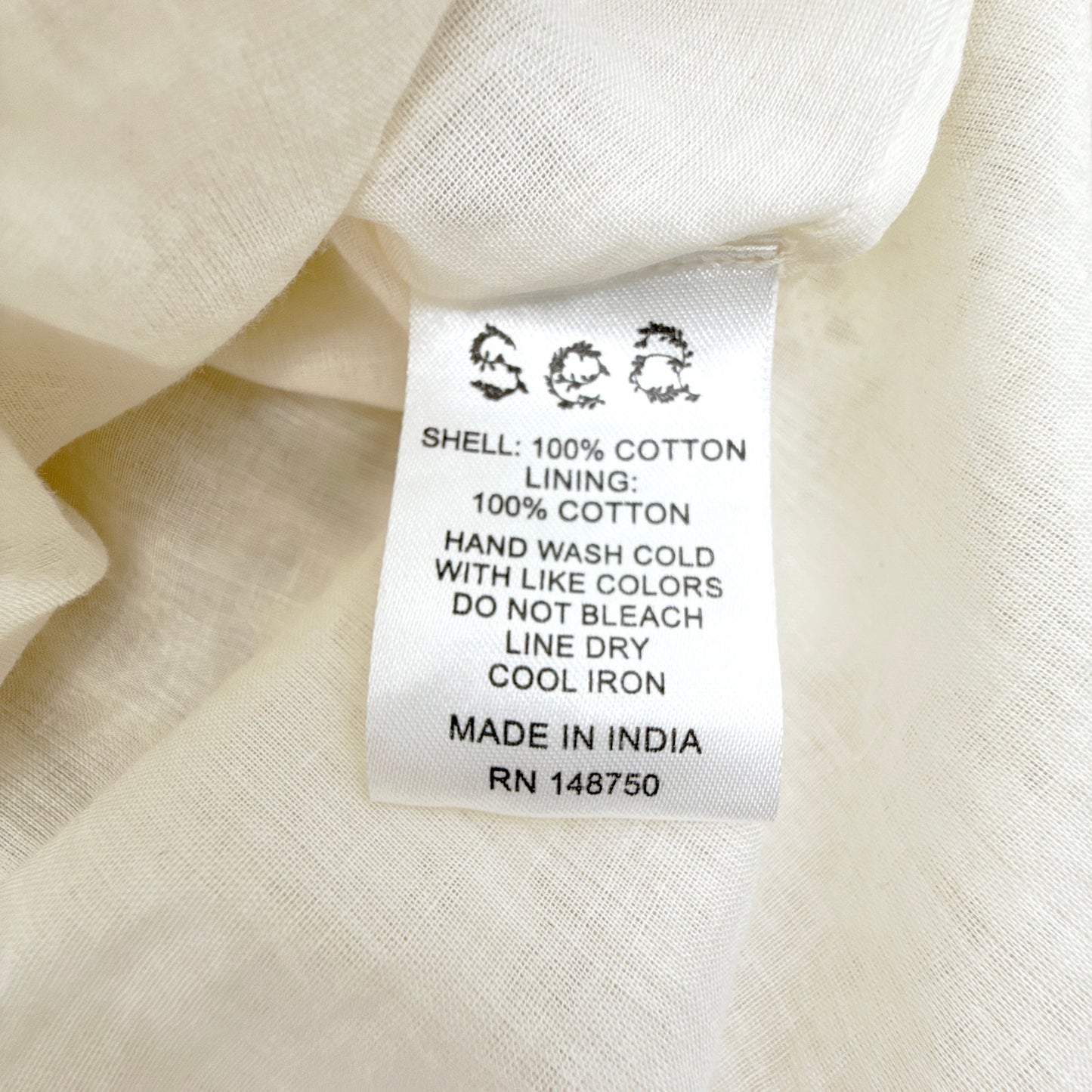 SEA NEW YORK Evie Eyelet Tunic Dress in Cream XS