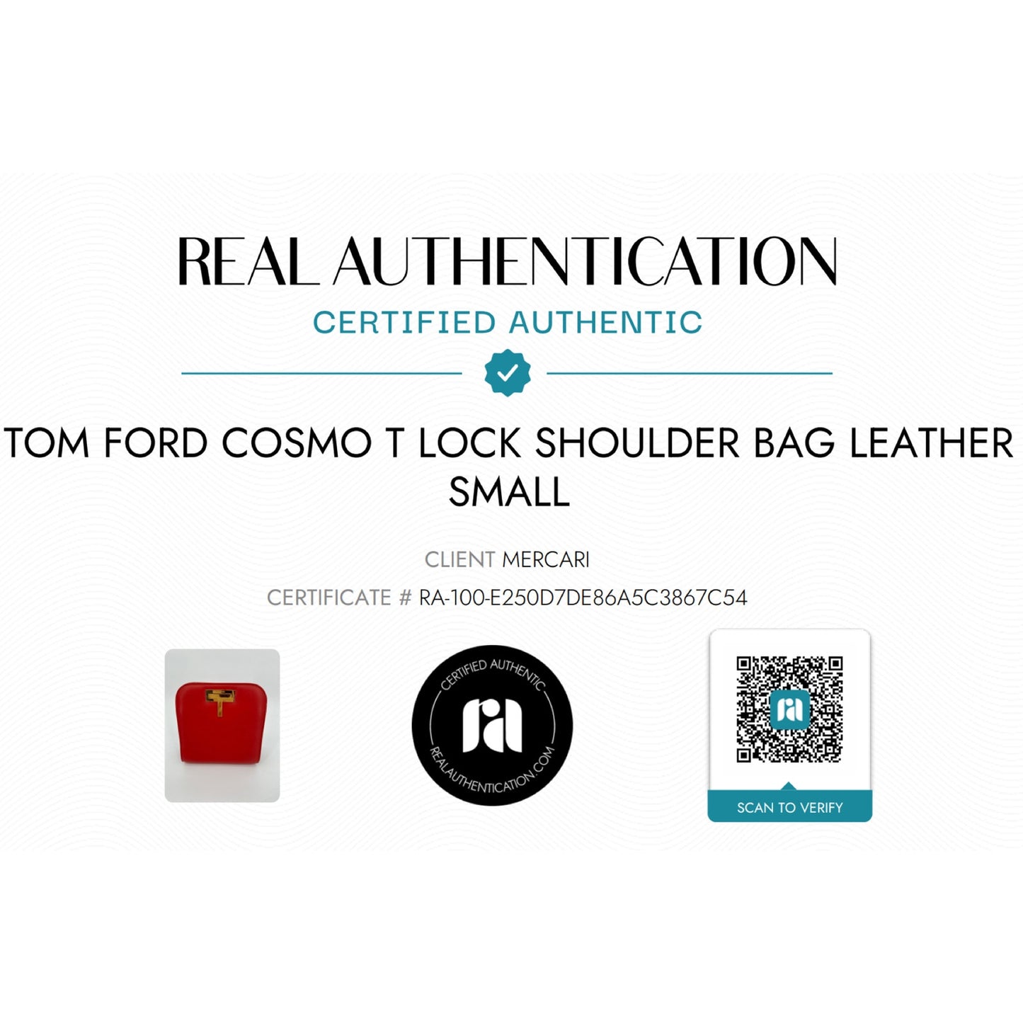 TOM FORD Cosmo T Lock Shoulder Bag Leather Small