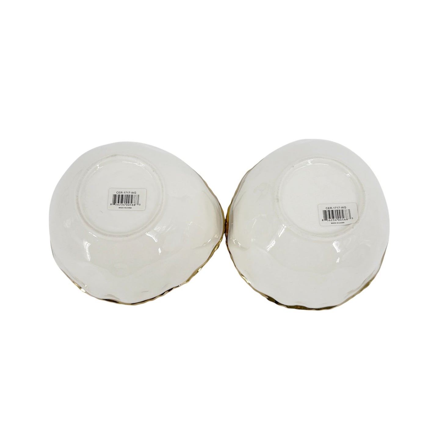 PAMPA BAY Golden Salerno Porcelain Small Bowl Set of 2