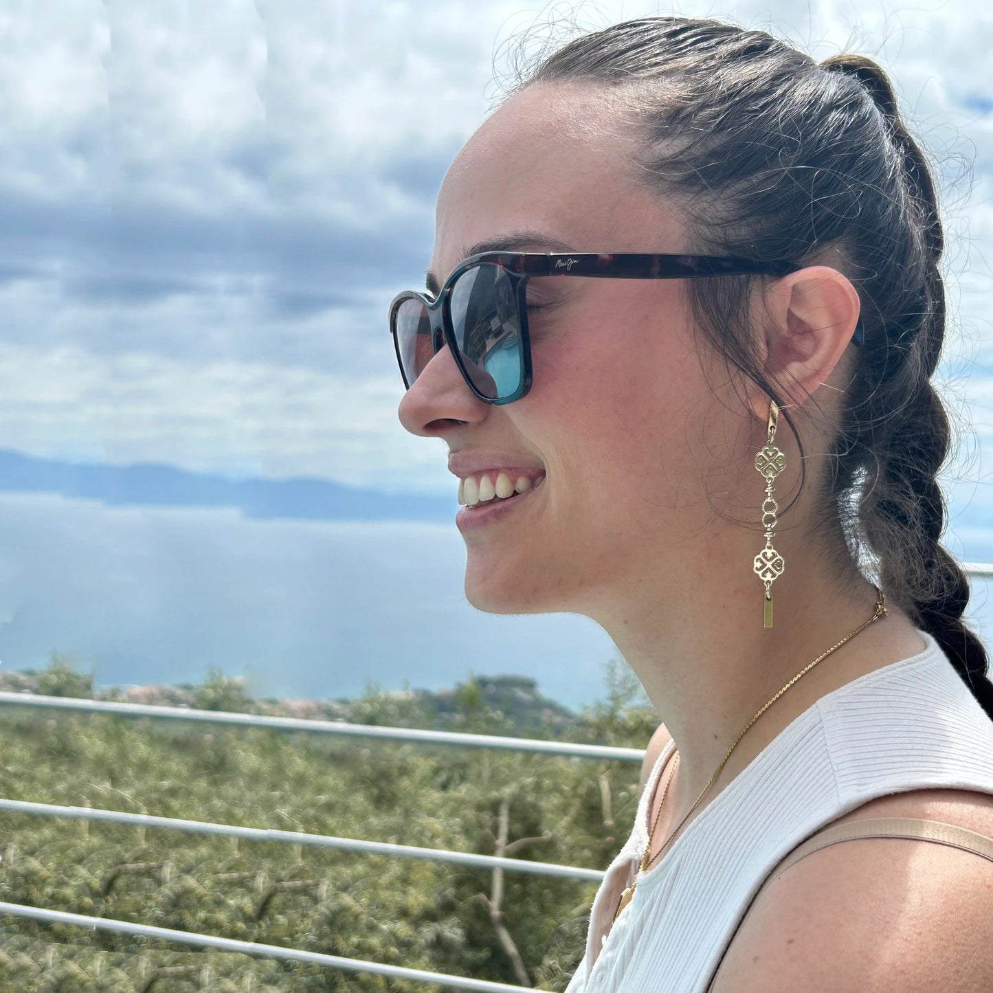 L GEORGE Designs Vintage Veronica Drop Earrings