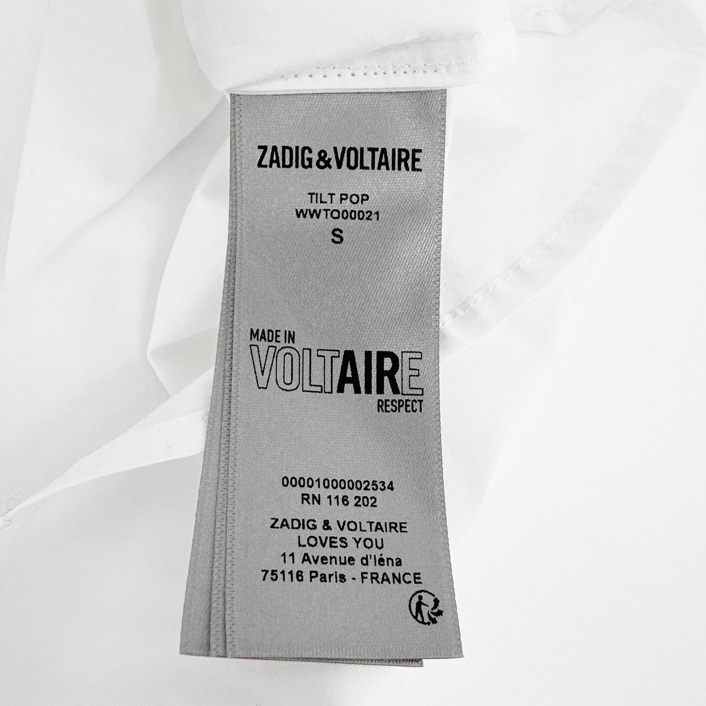 ZADIG & VOLTAIRE Tilt Pop Shirt S