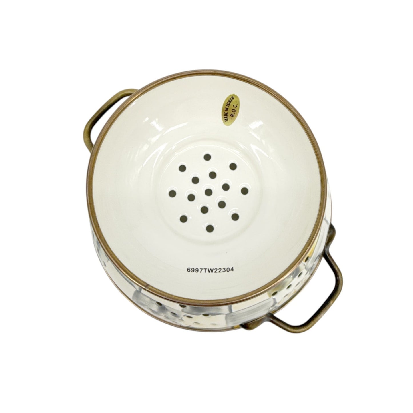 MACKENZIE-CHILDS Sterling Check Colander Small