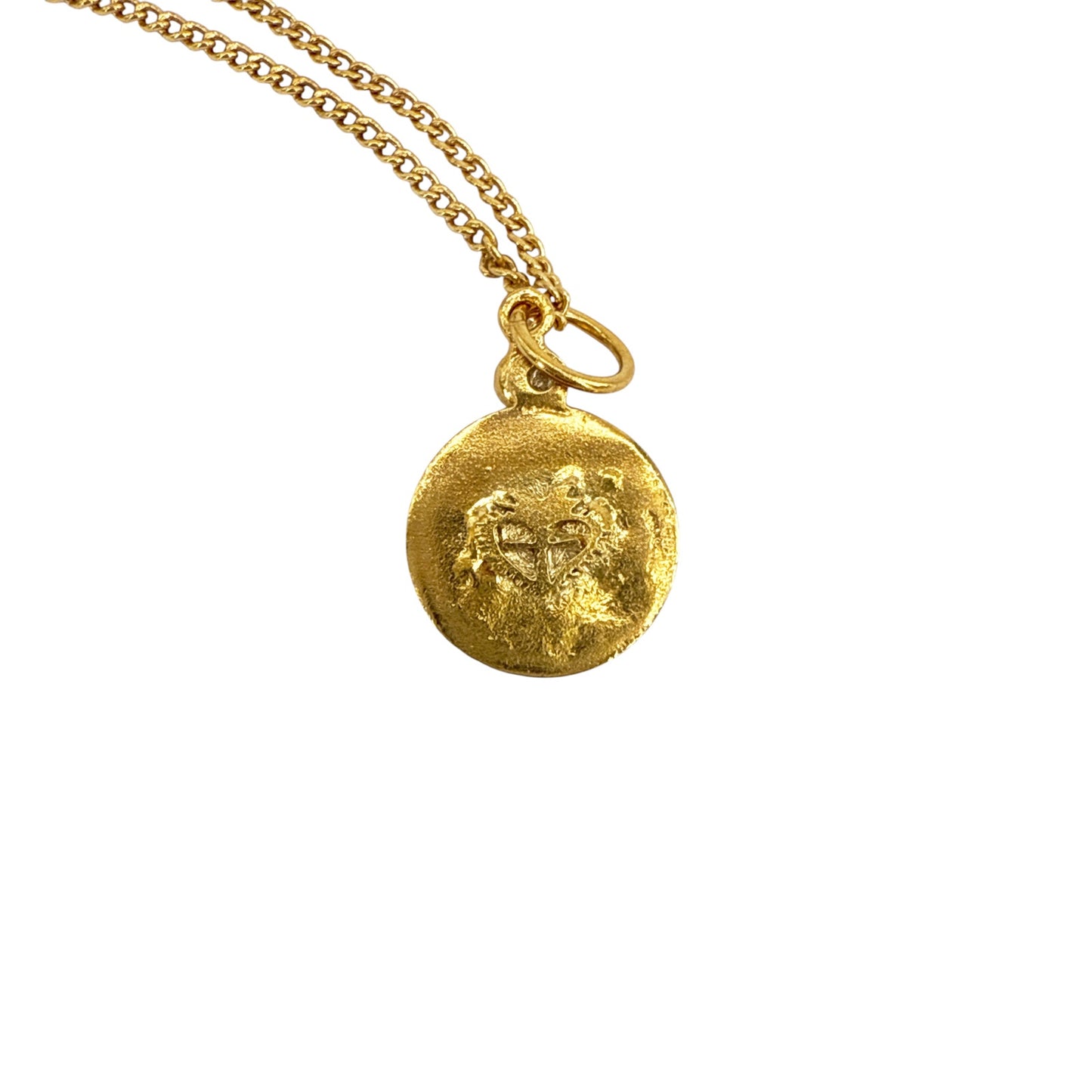 VIRGINS SAINTS & ANGELS VSA Saint Christopher Charm Necklace in Gold