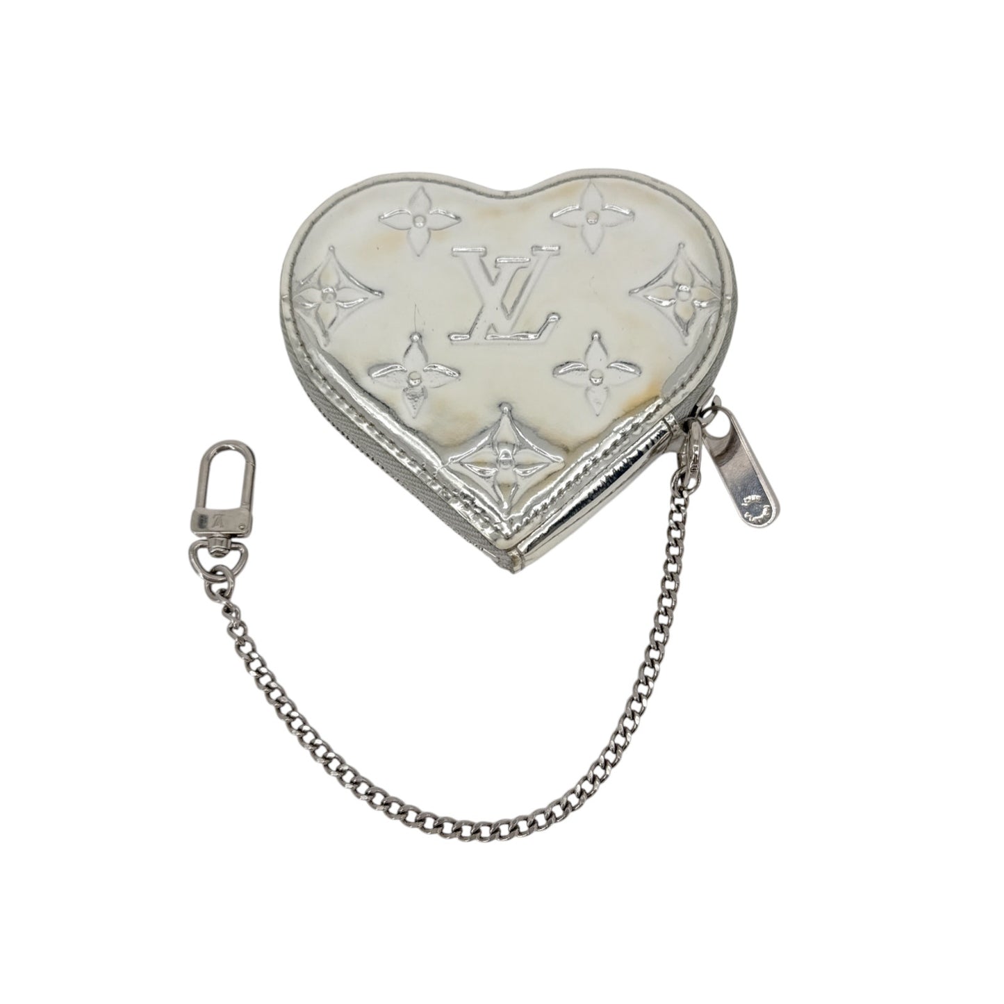 LOUIS VUITTON Heart Coin Purse Monogram Mirror