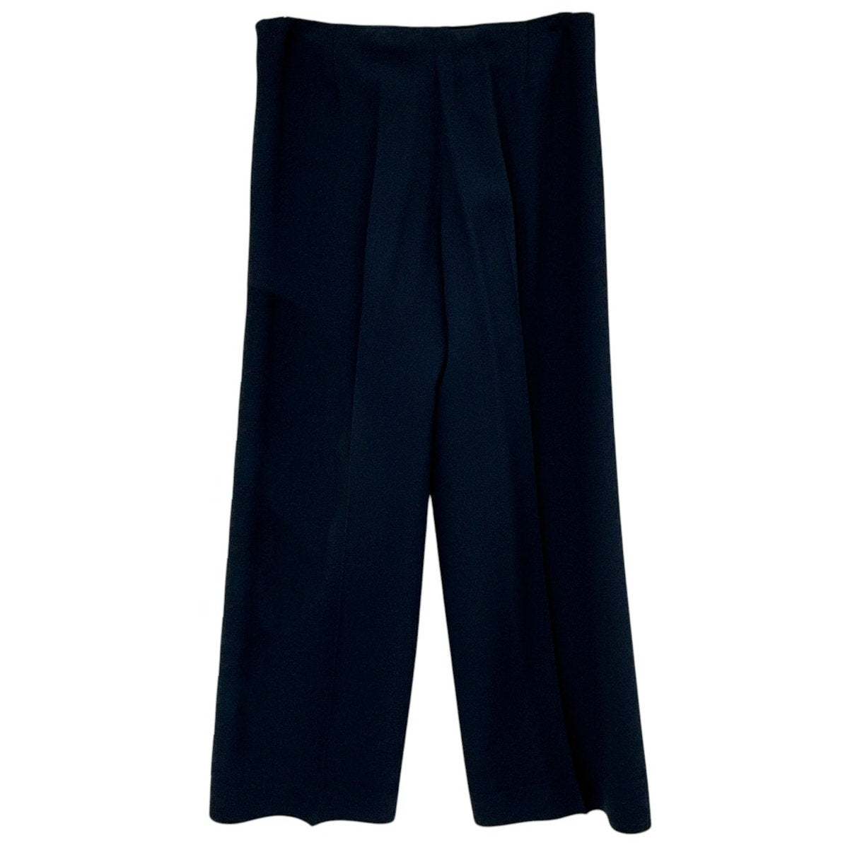 THEORY Terena B Rosina Crepe Cropped Wide Leg Pants in Navy 0
