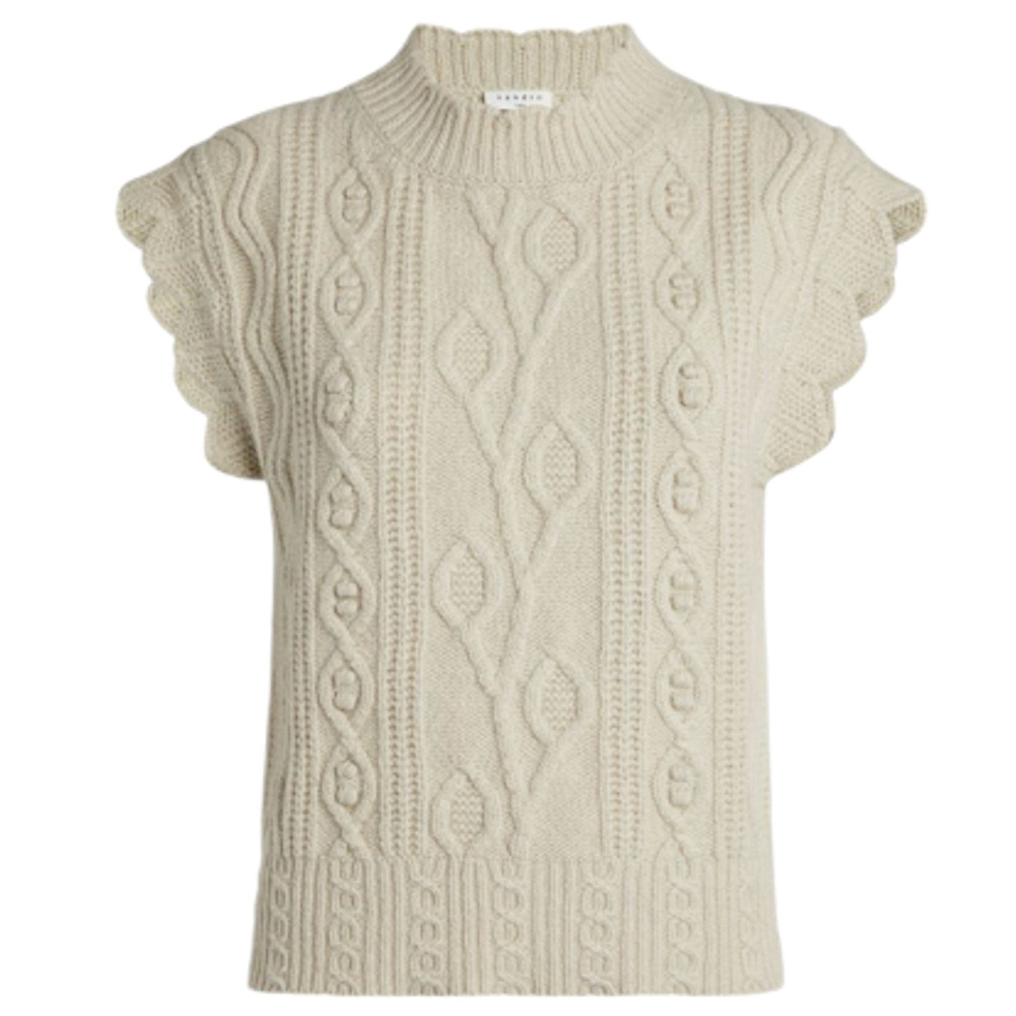 SANDRO Moise Cable Knit Vest XS