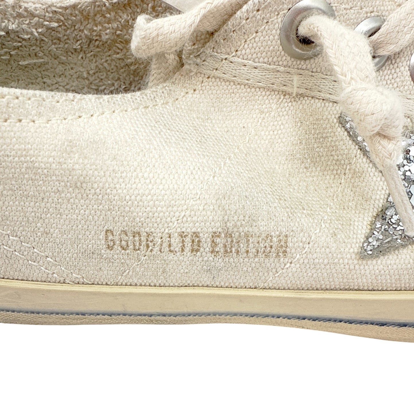 GOLDEN GOOSE V-Star Canvas Glitter Star 37