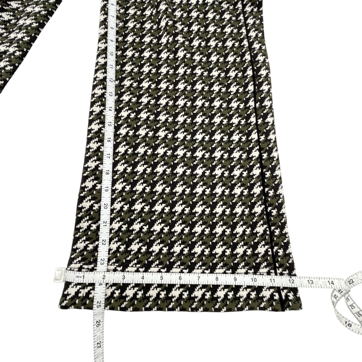 ME+EM Houndstooth Wide Leg Crop Pant Jacquard Ponte Jersey Tailoring 2|XS