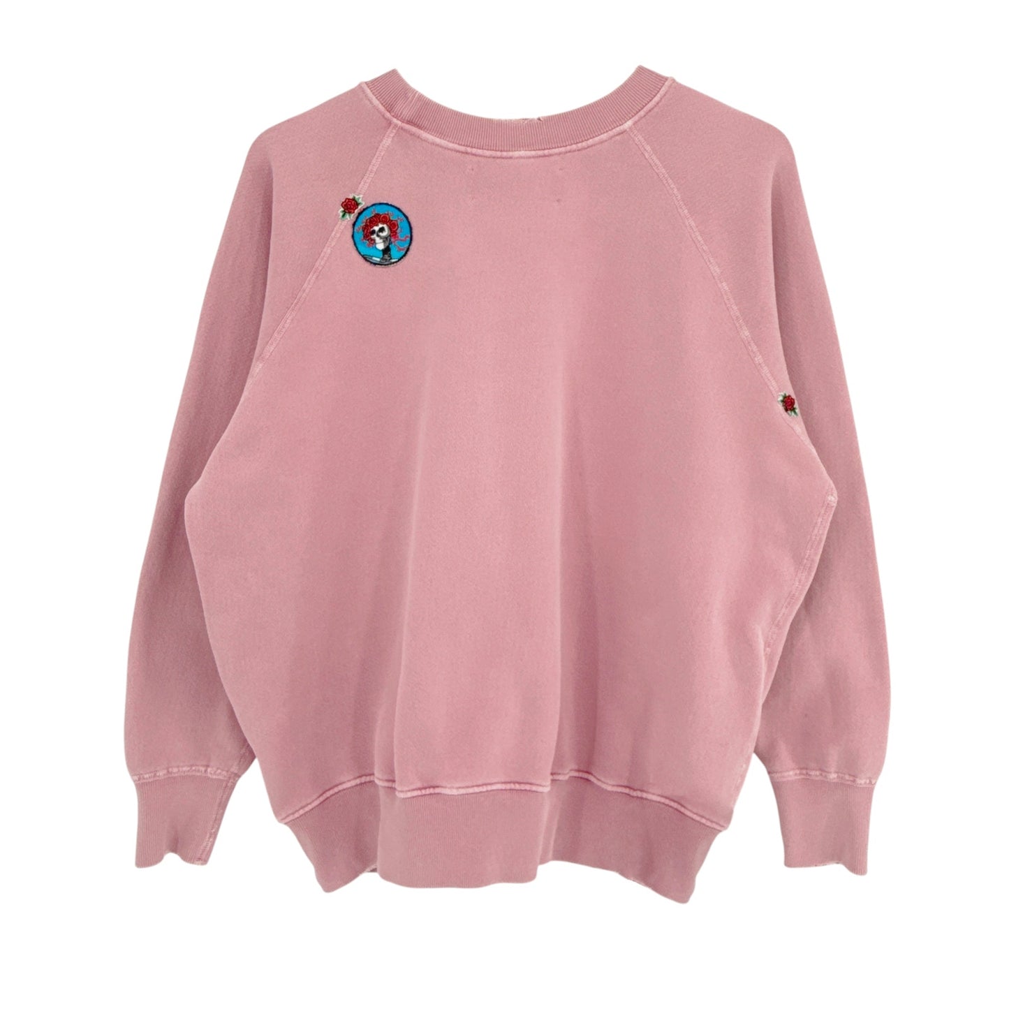 MADEWORN Grateful Dead Shrunken Sweatshirt in Petal M