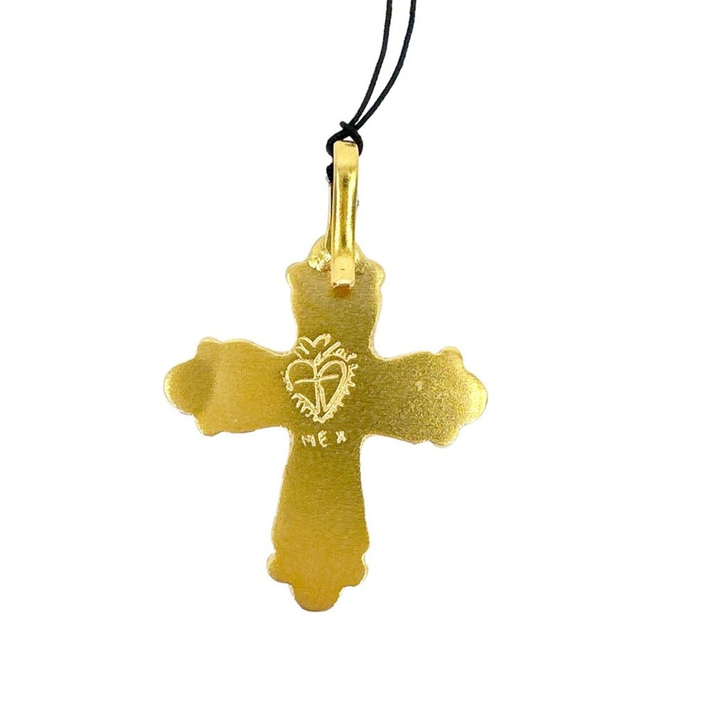 VIRGINS SAINTS & ANGELS VSA Maria Cross Medallion in Gold