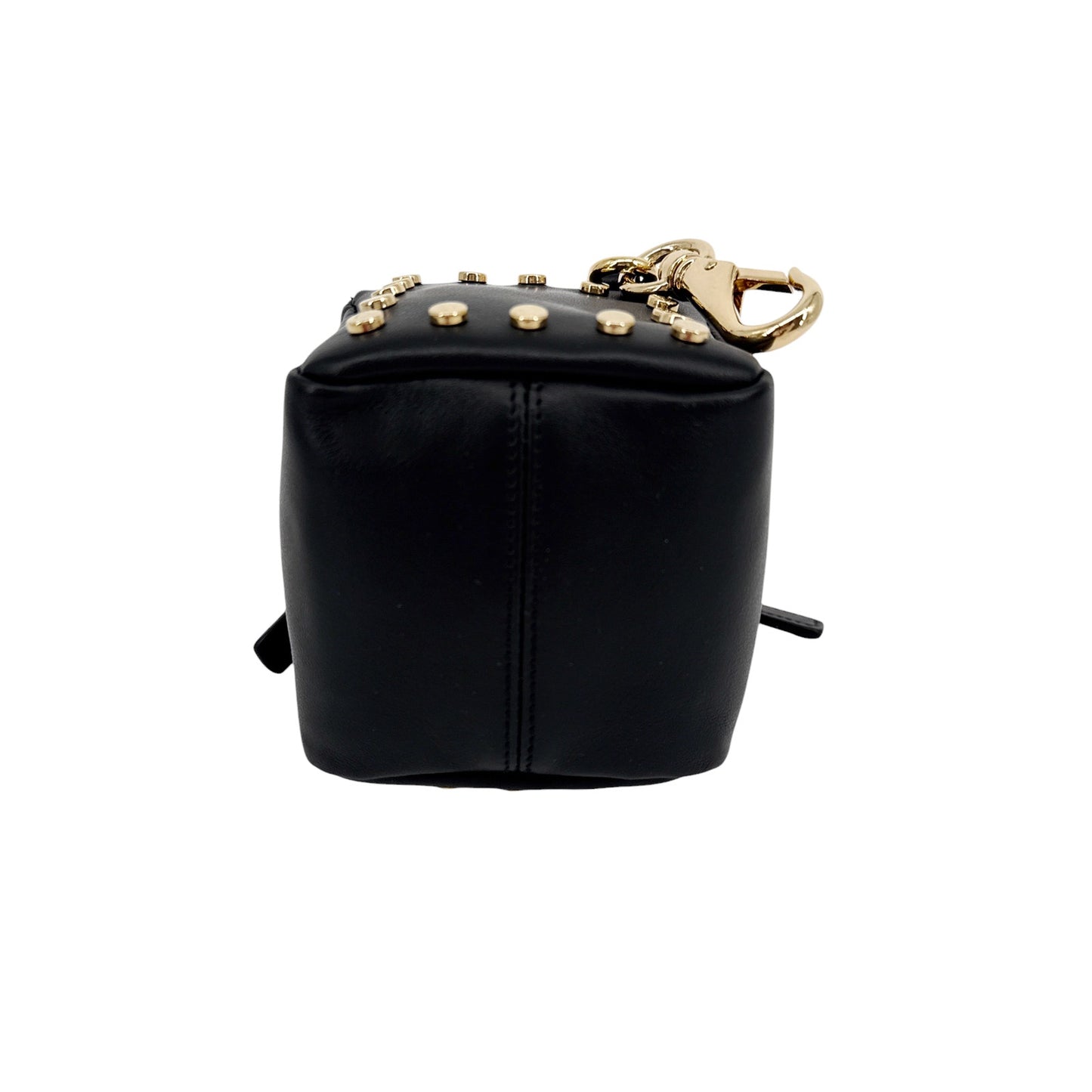 GIVENCHY Pandora Cube Pouch Leather Bag & Strap in Webbing in Black