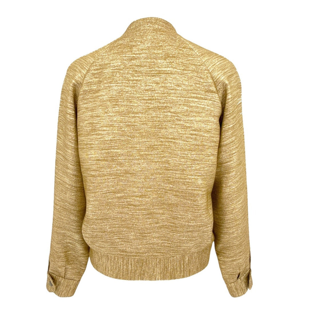 SEZANE Archie Jacket in Gold Viscose FR34|XS