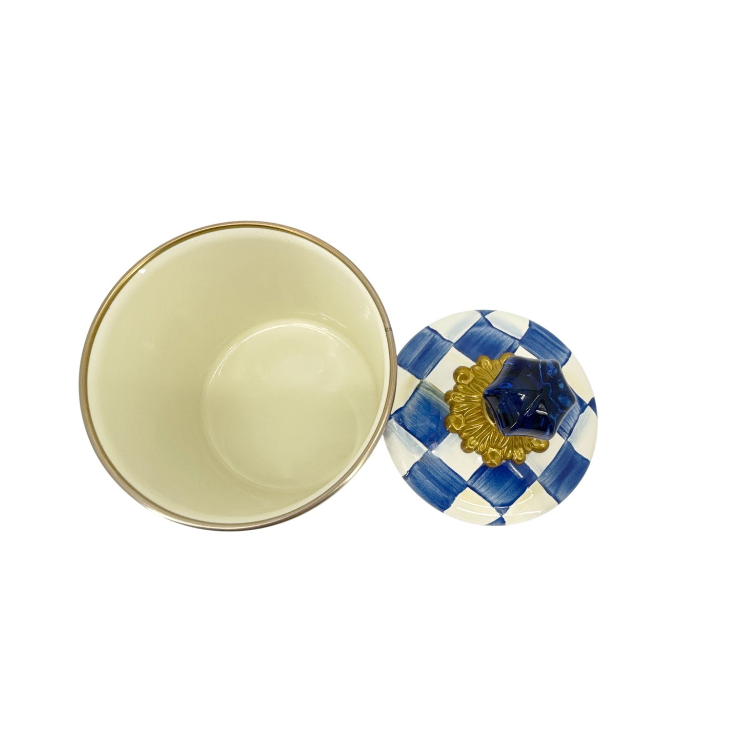 MACKENZIE-CHILDS Royal Check Canister Demi