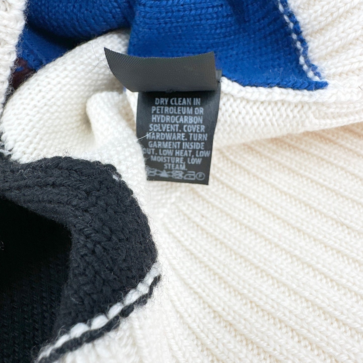 ST. JOHN Colorblock Cashmere Blend Cardigan M