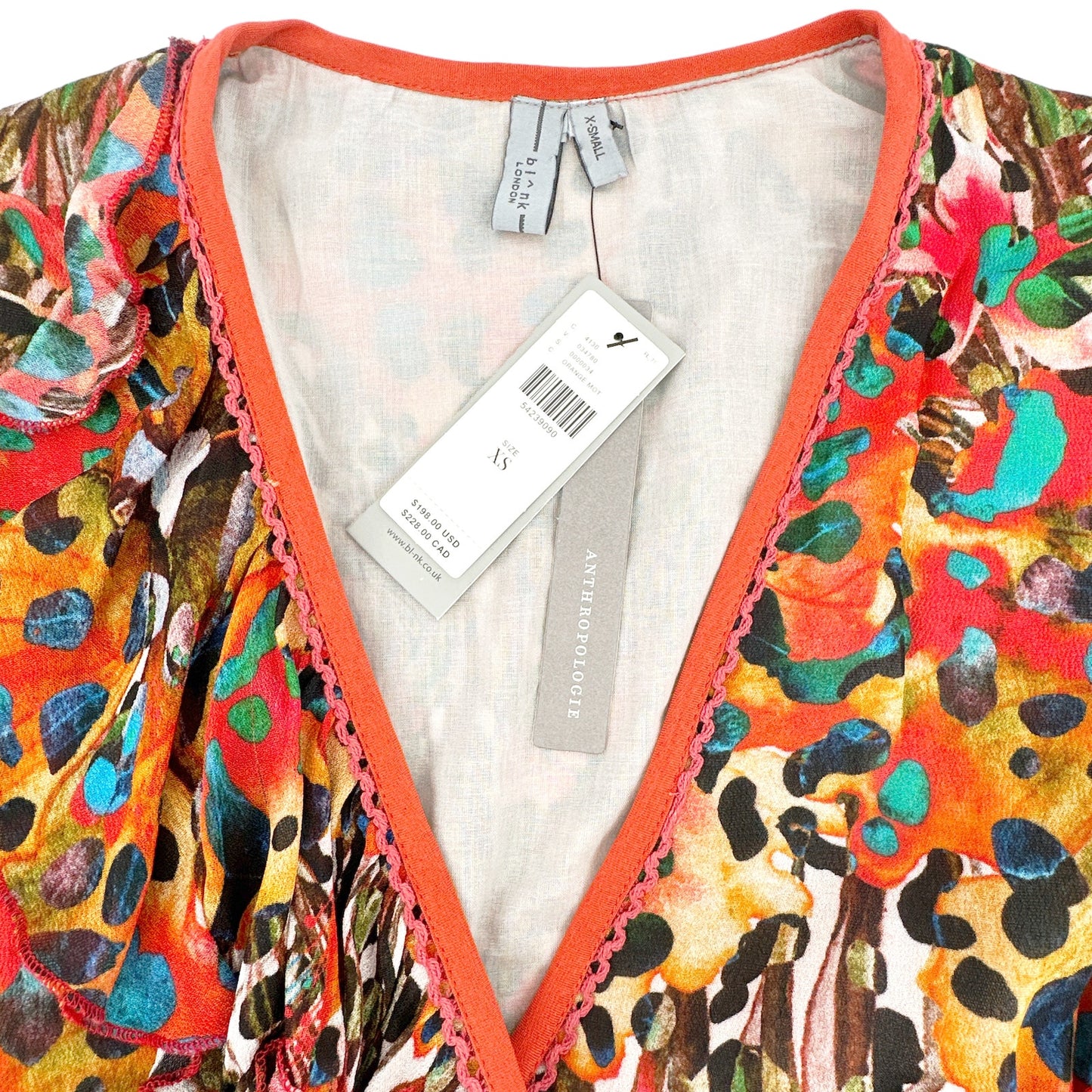 ANTHROPOLOGIE x BL-NK Jenny Maxi Wrap Dress XS