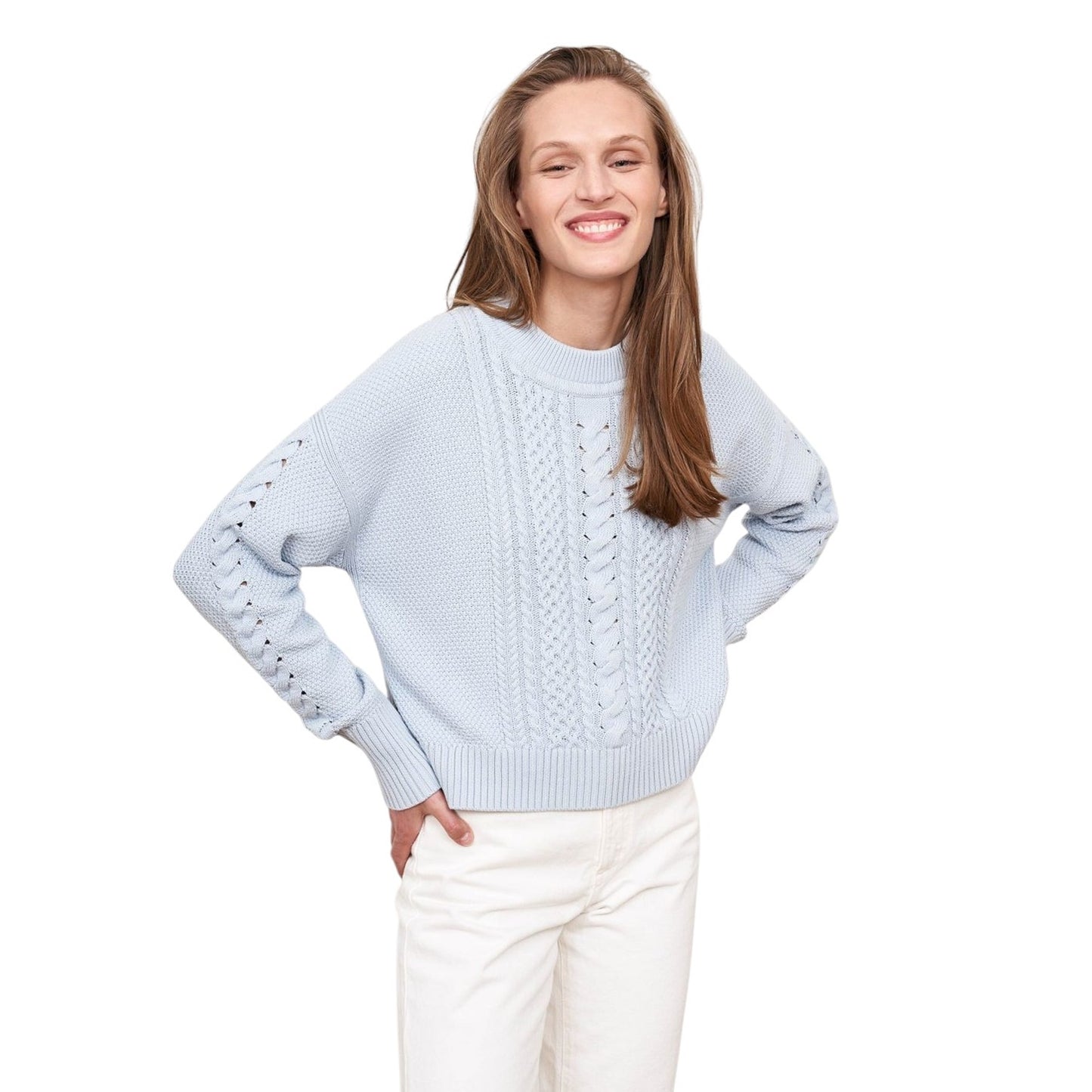 LA LIGNE Picnic Sweater in Pale Blue XS
