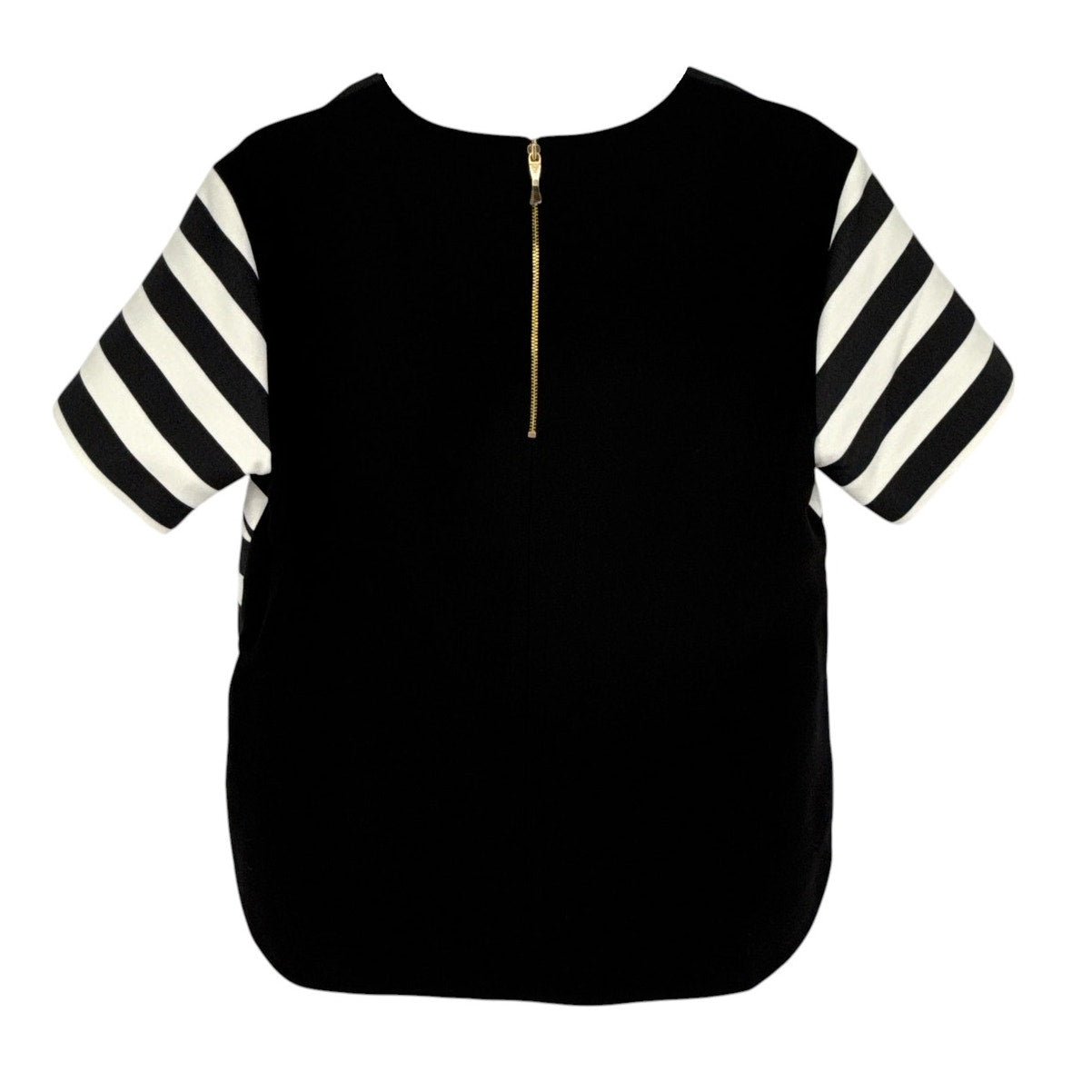 KATE SPADE Stripe Ramona Top in Black & Cream 4|S