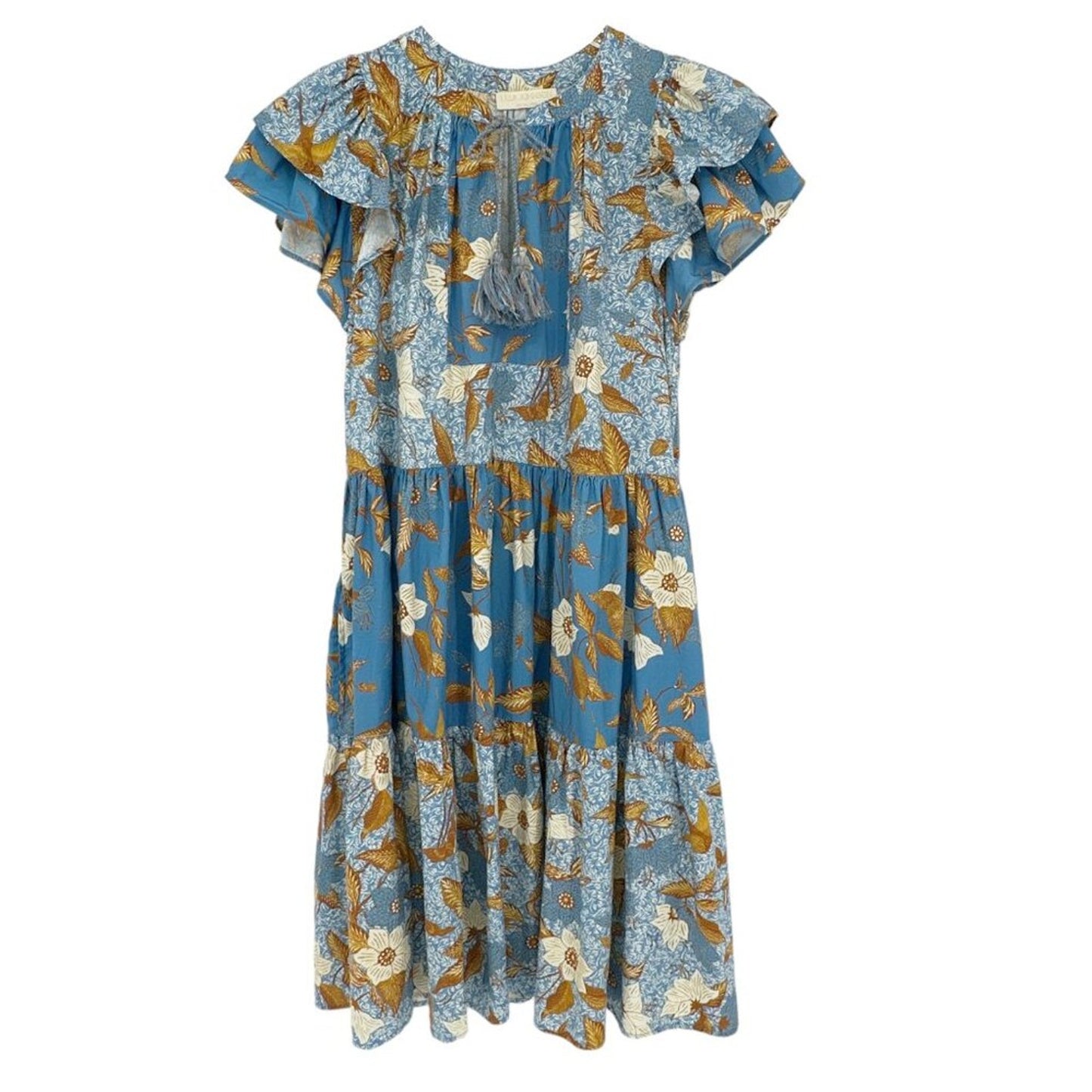 ULLA JOHNSON Gail Dress in Lapis 2