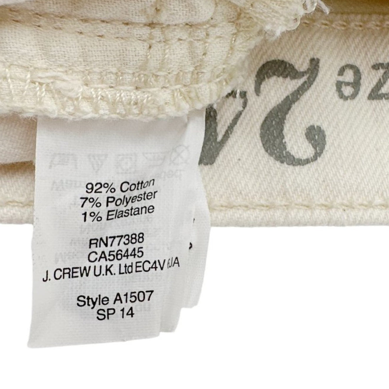J.CREW Denim Short in Ecru 24