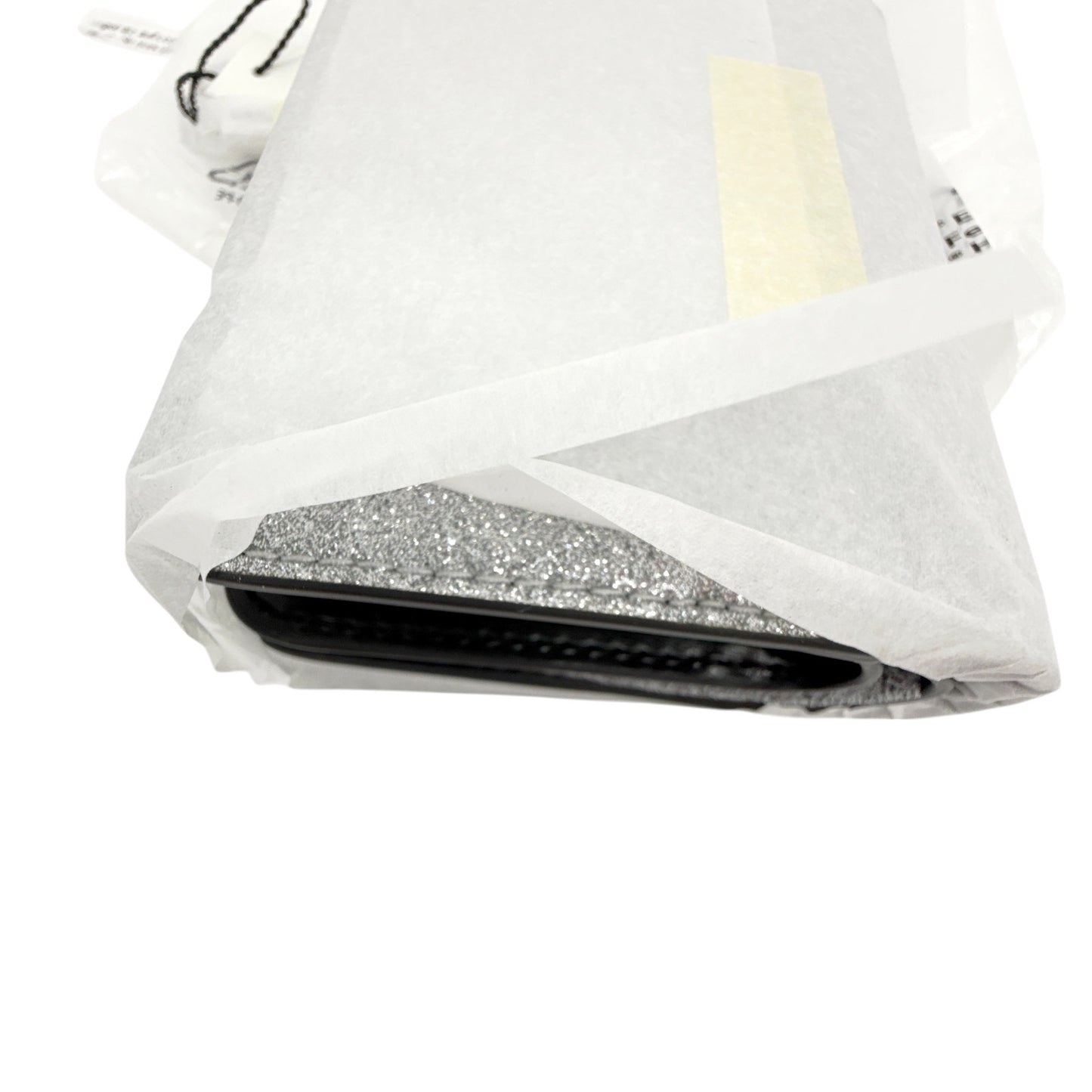 MARC JACOBS Mini Glitter Compact Wallet in Silver