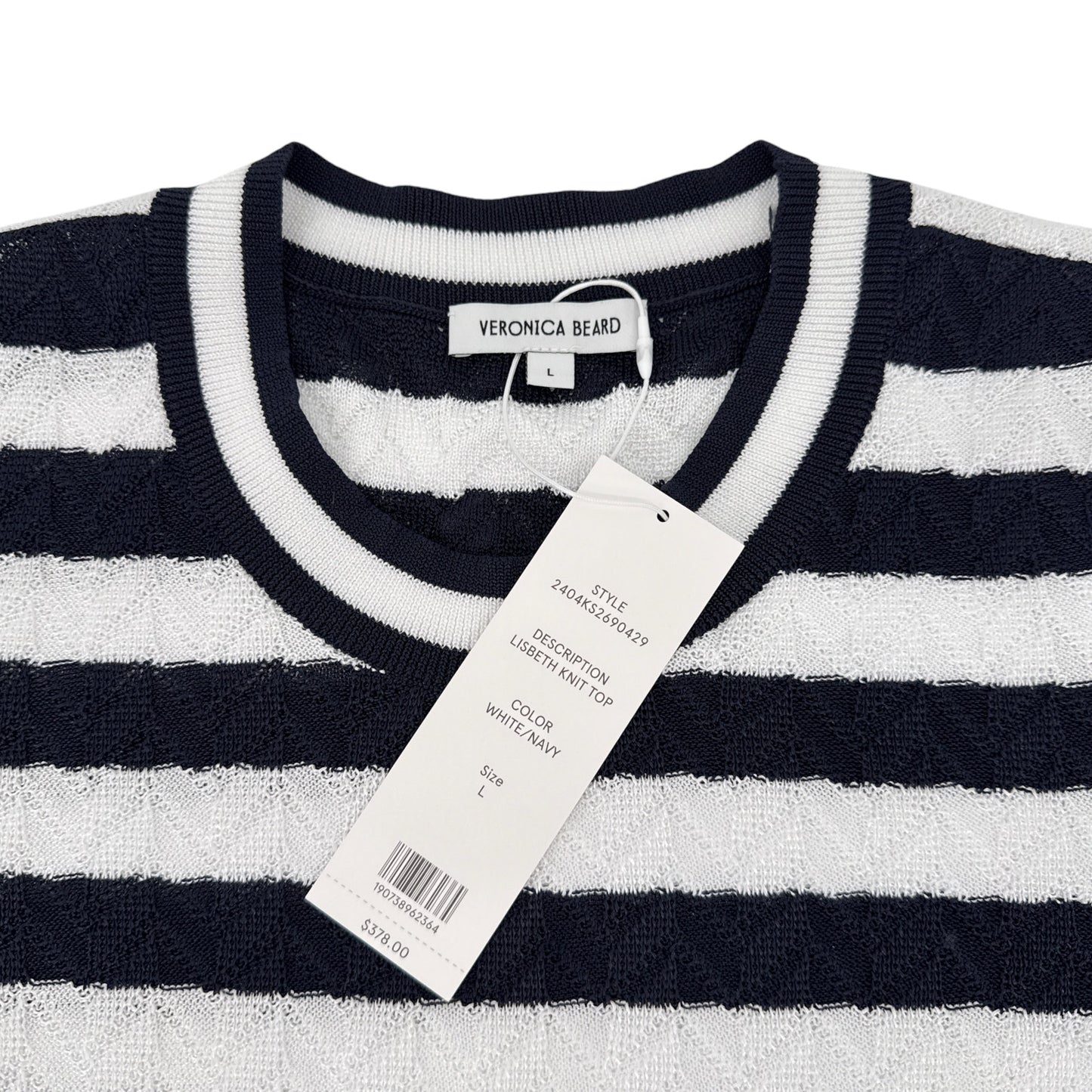 VERONICA BEARD Lisbeth Knit Top L