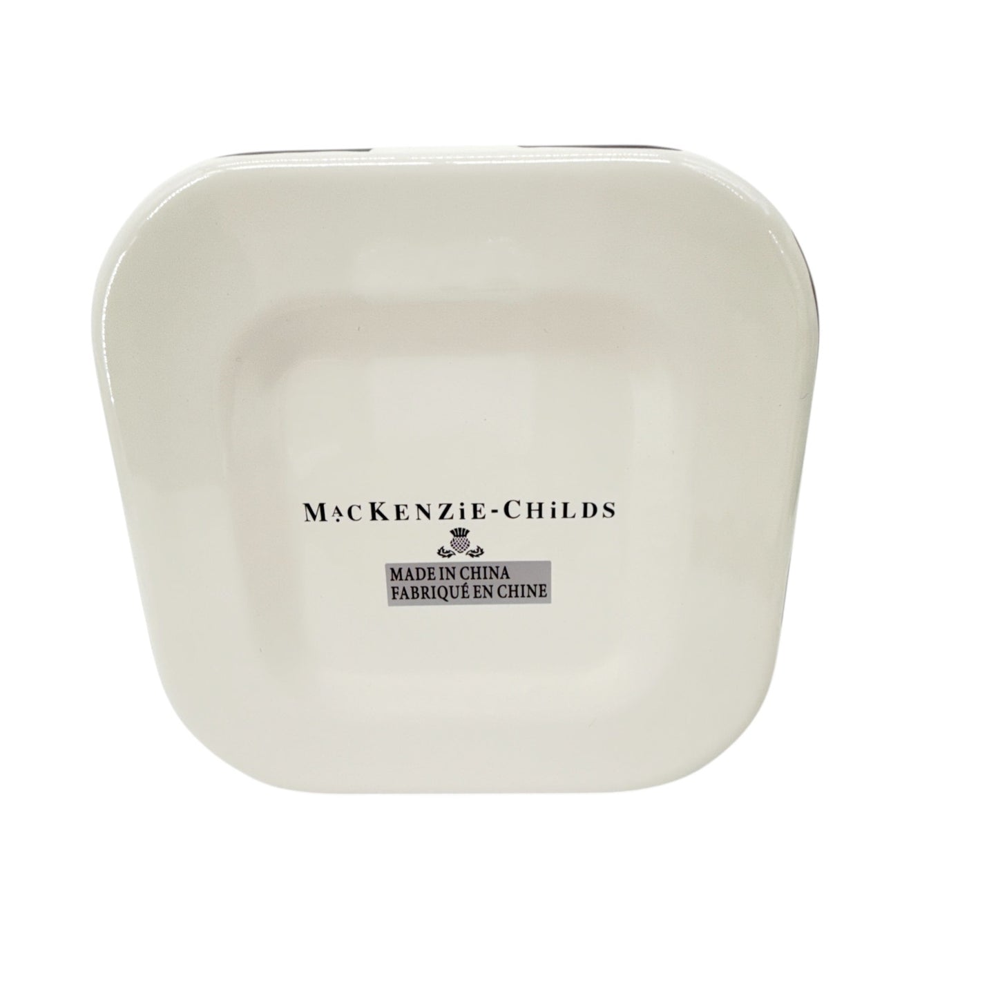 MACKENZIE-CHILDS Courtly Check Enamel Deep Squarage Bowl || Large