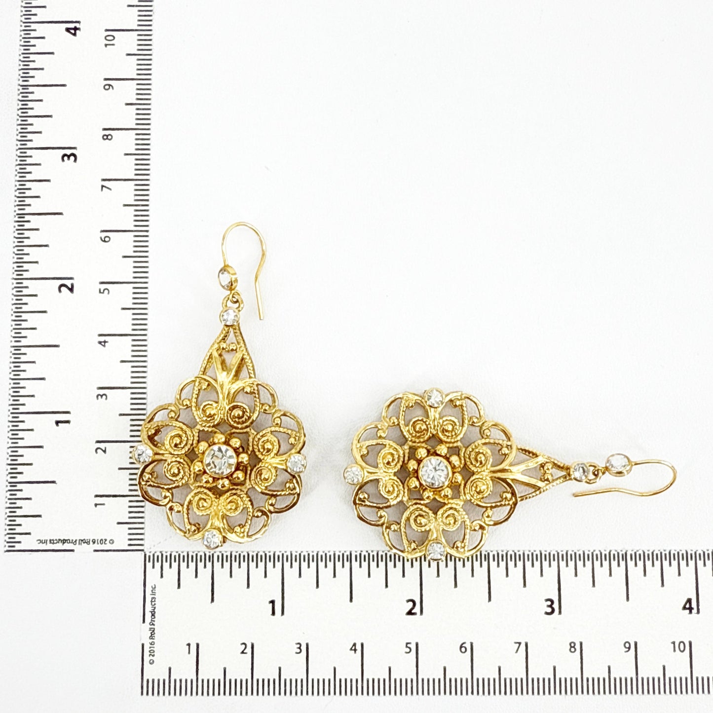 VIRGINS SAINTS & ANGELS VSA Snow White Flower Drop Earrings Once Upon a Time