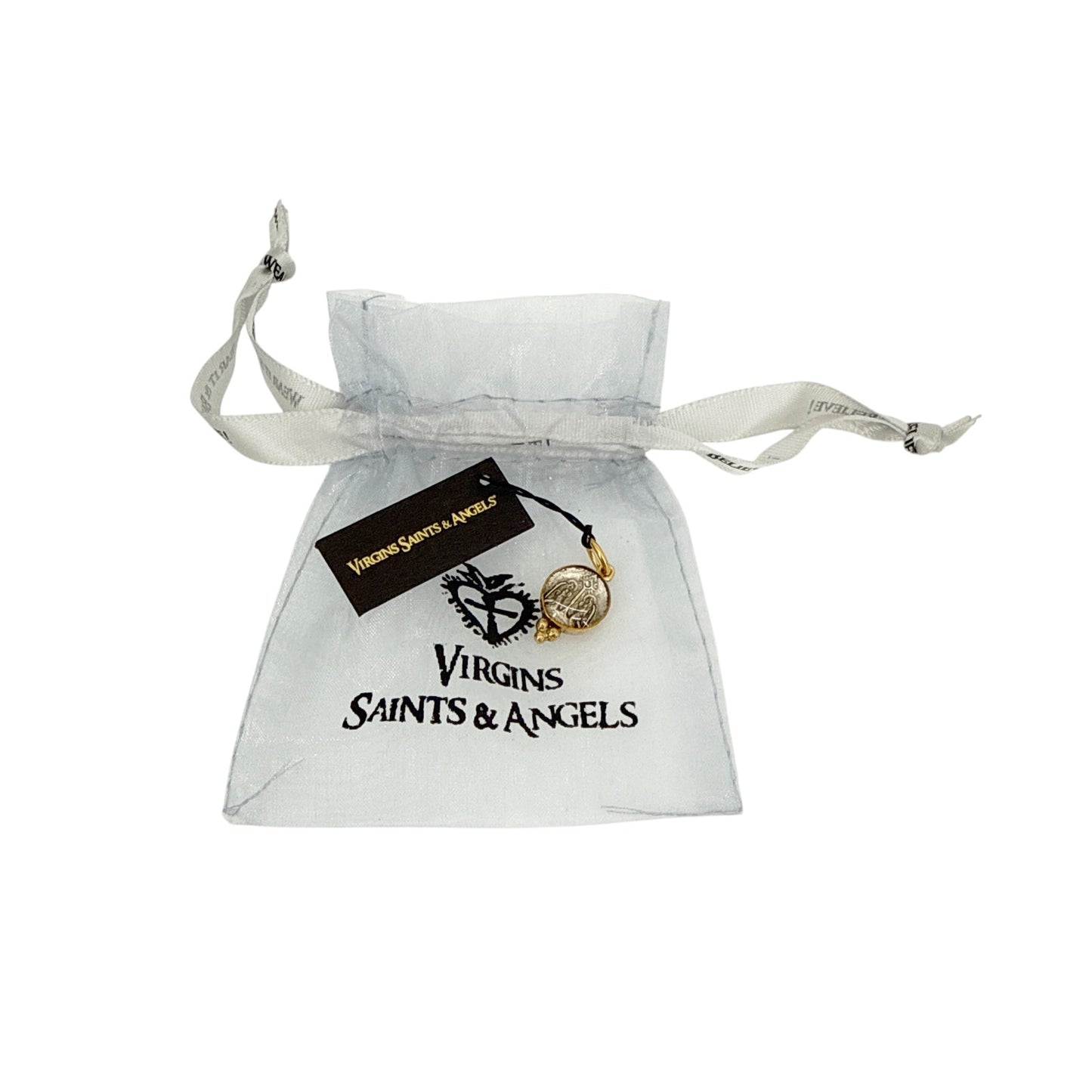 VIRGINS SAINTS & ANGELS VSA Piccolo Lucia Guardian Angels Charm in Gold